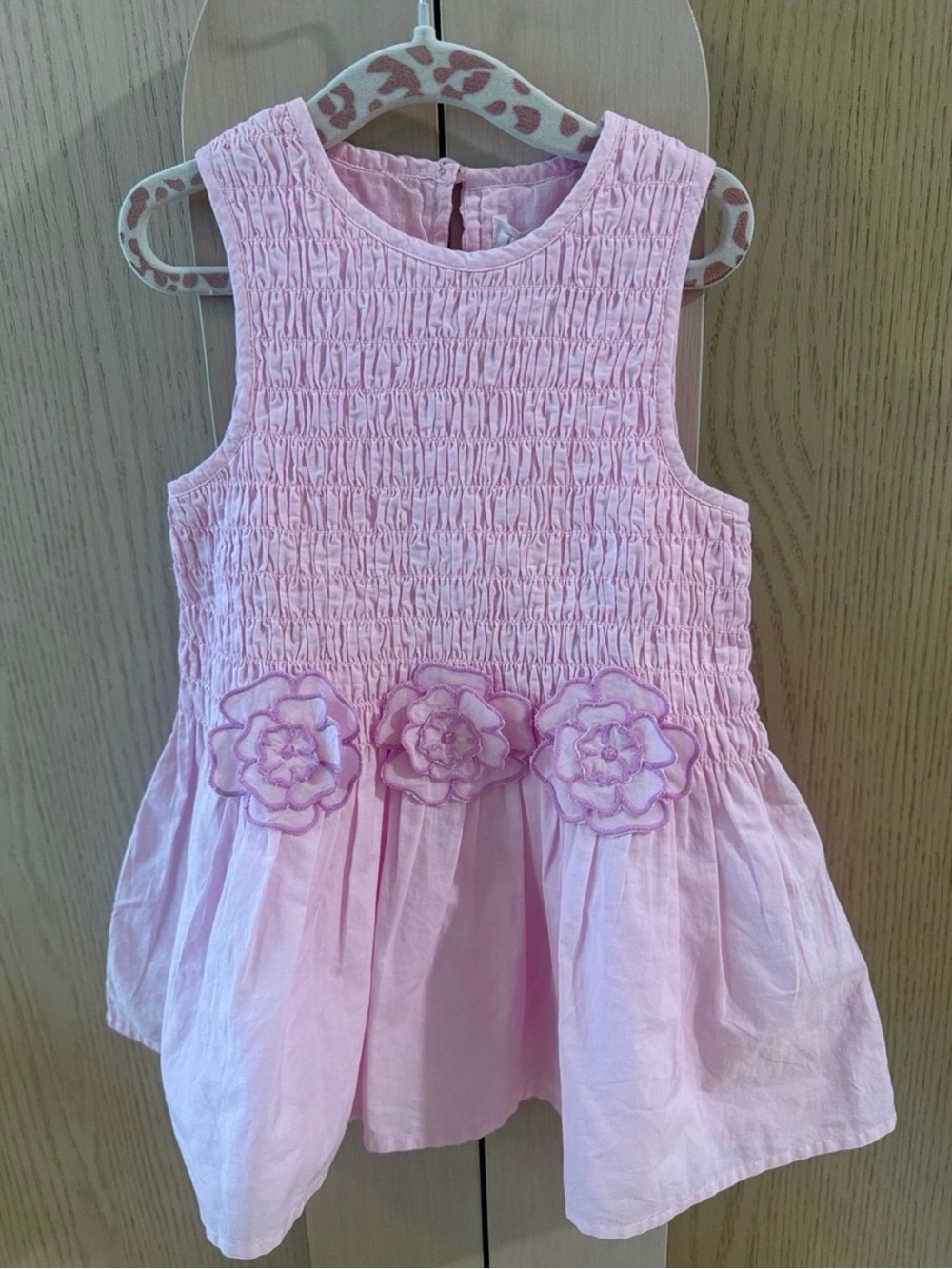 Zara Pink/Lavender Smocked Floral Sundress